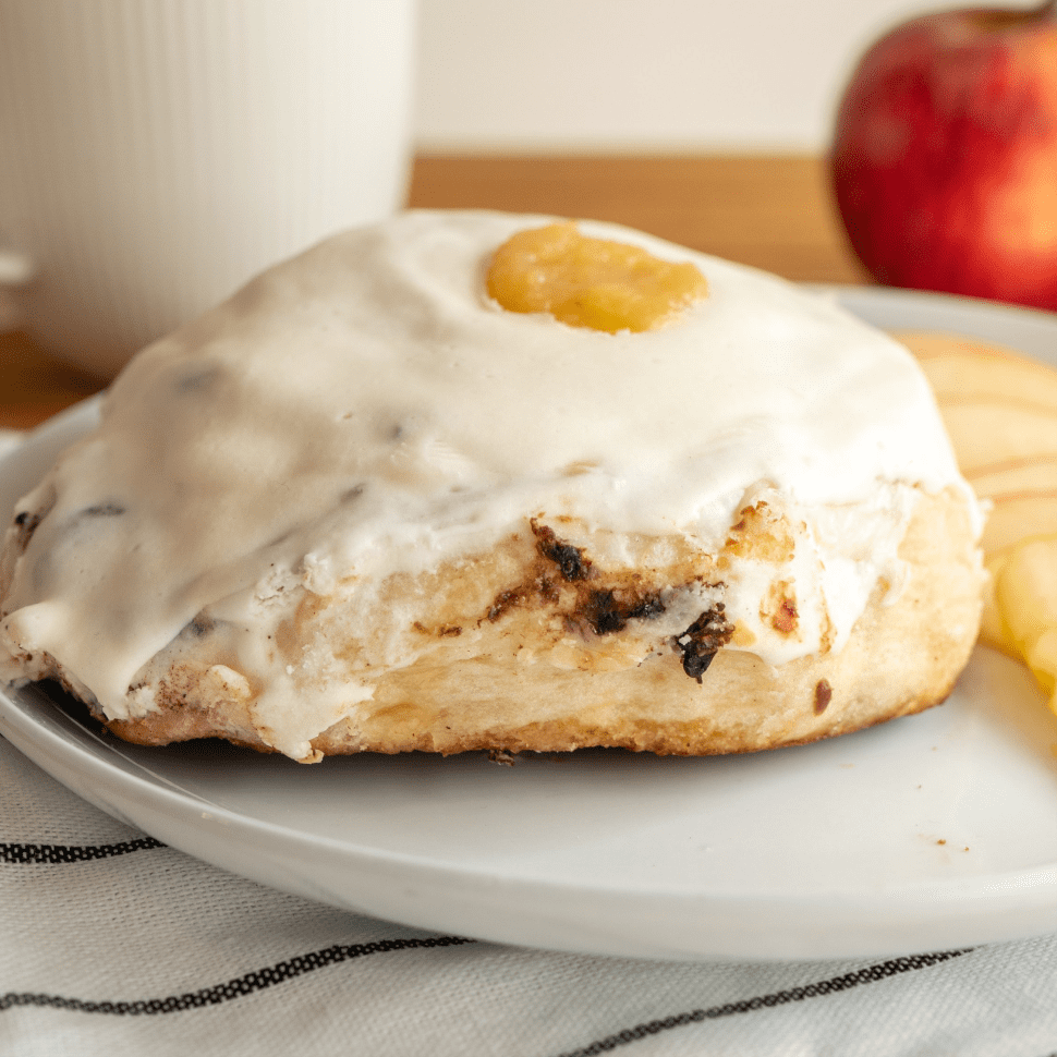 One apple-filled cinnamon scroll by Cinnamon Scent, Melbourne