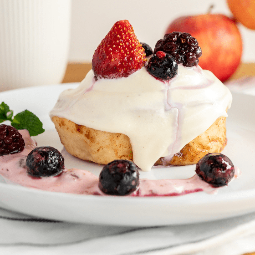 One berry-filled cinnamon scroll by Cinnamon Scent, Melbourne