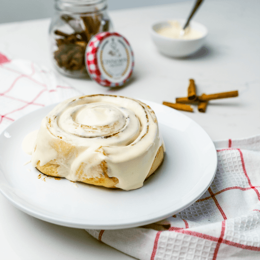 One classic vegan cinnamon scroll by Cinnamon Scent, Melbourne